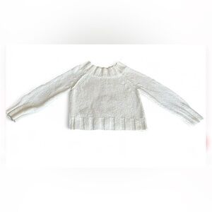 Free People White Cowl Neck Sweater